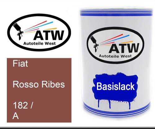 Fiat, Rosso Ribes, 182 / A: 500ml Lackdose, von ATW Autoteile West.